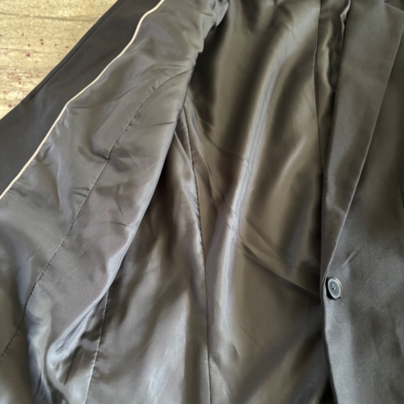 Apt 9 Womens The Torie Jacker Black one-button Stretch Blazer, Size 10 - Picture 4 of 6